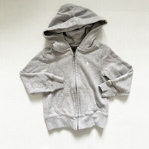 Polo Ralph Lauren Gray Zip Up Hooded Sweatshirt Toddler 4T
